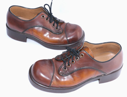 Leder halbschuhe braun - leder,