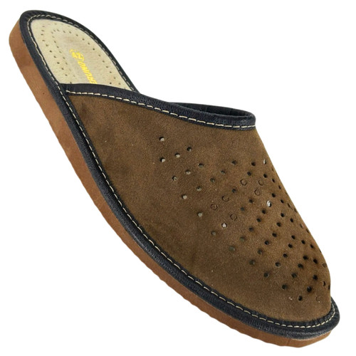 Herren leder pantoffeln - leder,