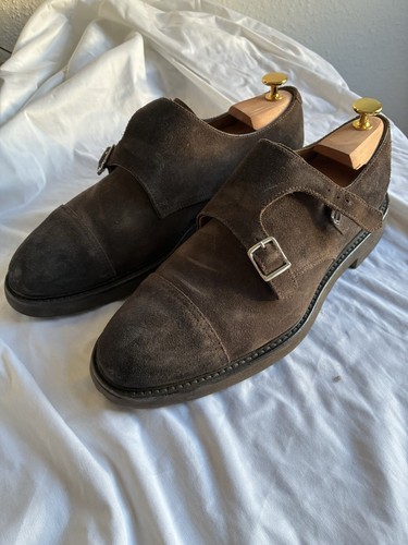 Doucals braune suede monkstrap - braune,