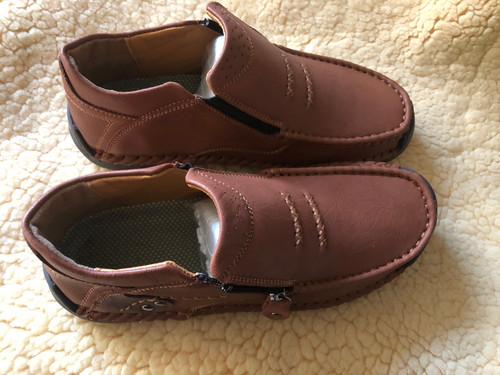 Herren leder stiefellette - leder, gr