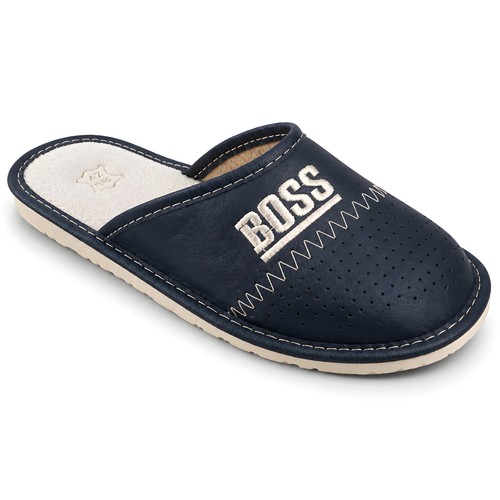 Herren hausschuhe leder - herren, braun